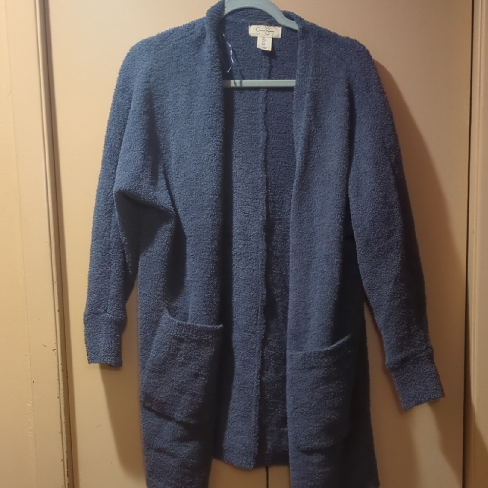 Jessica Simpson Navy Open-Front Cardigan